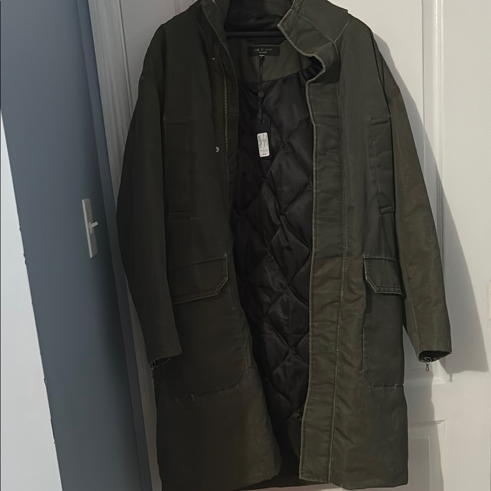 Rag & Bone Green Military Field Coat